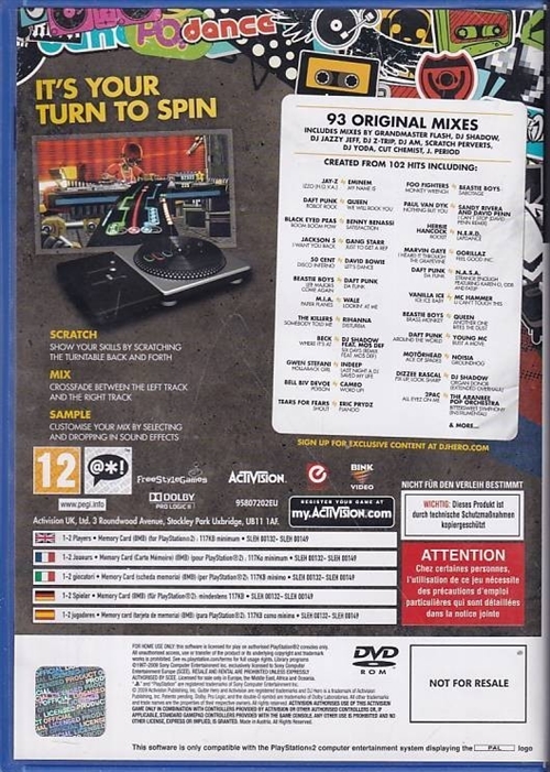 DJ Hero - PS2 (B Grade) (Genbrug)